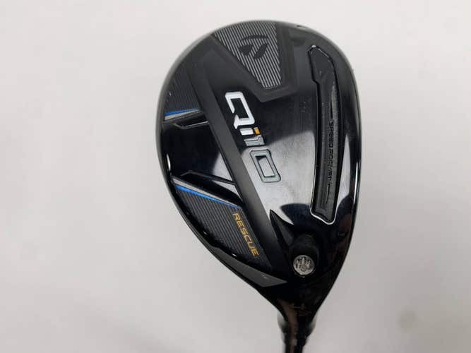 TaylorMade Qi10 4 Hybrid 22* Kai'li Black Red 85s Stiff Graphite Mens RH