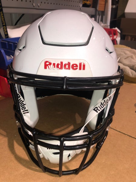 USED RIDDELL FLEX ADULT HELMET - LARGE - METALLIC WHIITE