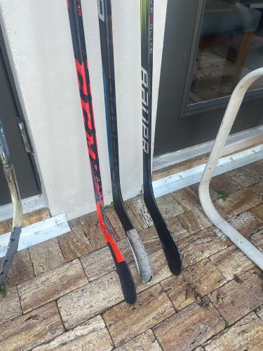Junior Bauer Vapor Hyperlite 2 Left Hand Hockey Stick P28 50 Flex (Used)
