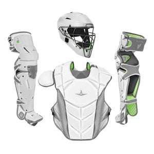All Star MVP Pro Series Intermediate 13-15 Baseball Catchers Gear Set - White