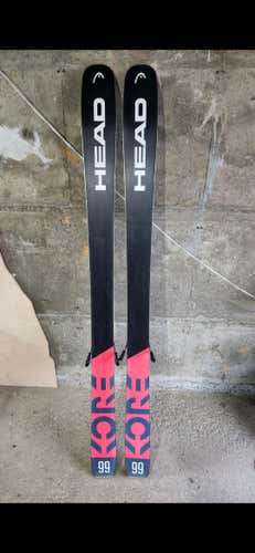 Unisex 2020 Powder 180 cm HEAD KORE 99 Skis With Bindings Max Din 13 (Used)