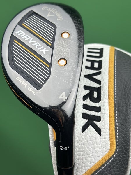 Callaway Mavrik MAX W-L Womens Rescue 4-Hybrid 4H-24* Graphite Helium w/ Cover