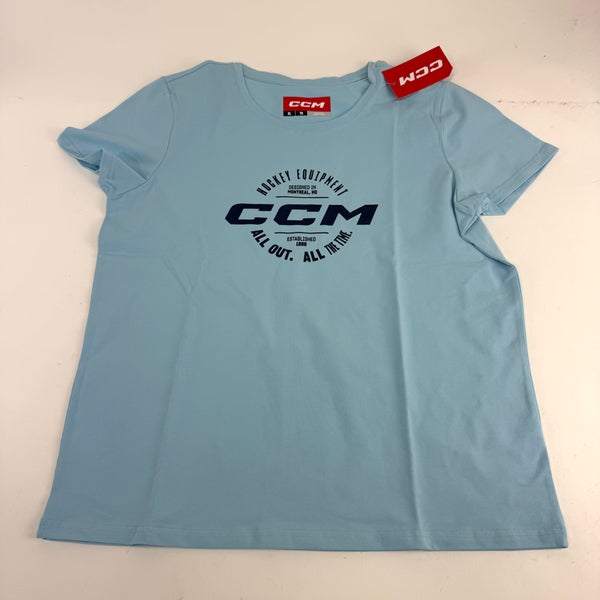 New CCM Womens Blue Spring SS Tee | Womens XL | #191520723064