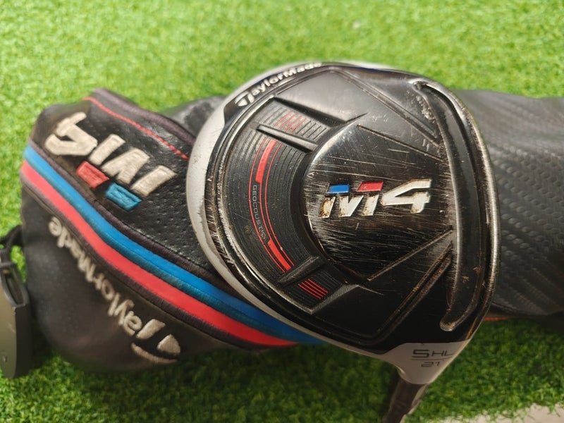 Taylormade M4 Fairway 5HL Wood 21 Degree Regular Flex Atmos 5R w Headcover