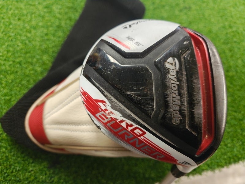 Taylormade Aeroburner Fairway 3HL Wood 16.5 Degree Regular Flex w Headcover