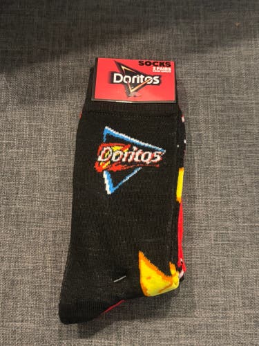Doritos Crew Length Socks Lot of 2 Pairs New