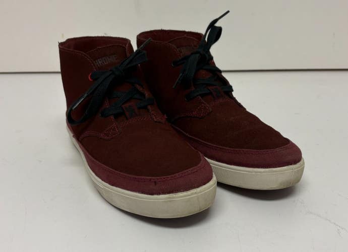 Chrome Industries Forged Red Suede Leather Chukka Boots US Mens 8 EXCELLENT
