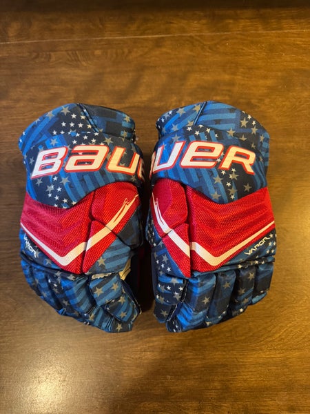 Bauer USA Red/White/Blue Vapor X Gloves 14" (New)
