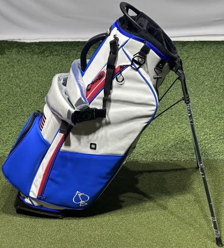 Pins and Aces Player Preferred USA 5-Way Golf of America Stand Carry Bag NEW!