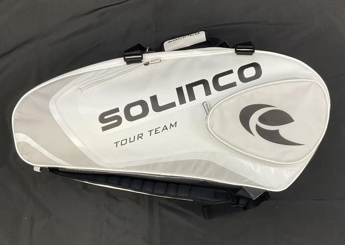 Solinco Tour Team Racquet Bag 6R (Whiteout)