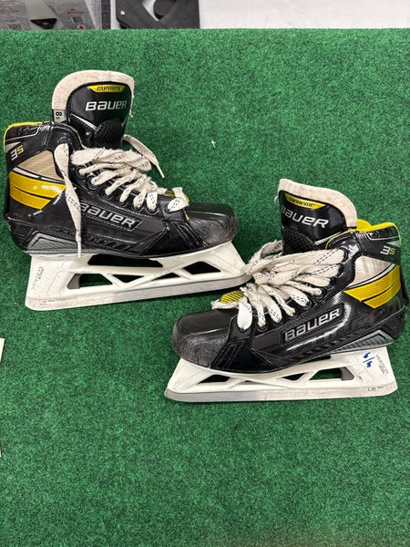 Senior Bauer Supreme 3S Hockey Goalie Skates (Regular) Size 8.5 (Used)