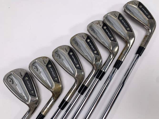 Callaway Apex TCB 24 Iron Set 4-PW Dynamic Gold Tour Issue X100 Extra Stiff RH