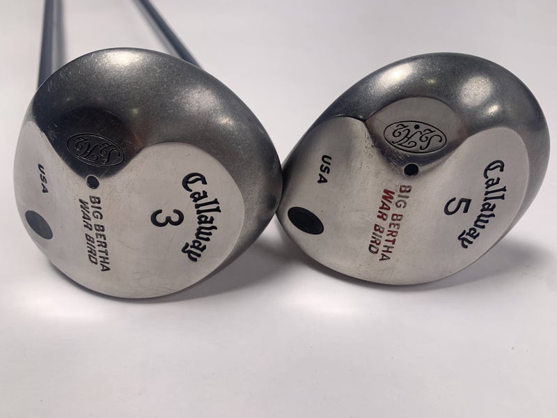 Callaway Big Bertha Warbird 3 & 5 Fairway Wood Set 15* 18* Ladies Gems RH