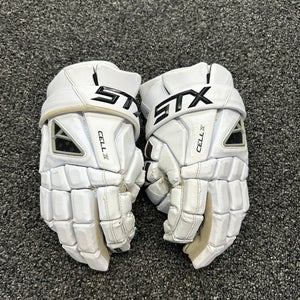 STX Cell IV Lacrosse Gloves Extra Large 14” White
