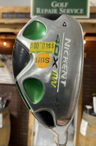 Nickent 4DX IW 23 #4 Hybrid 39" SR3 Stiff Flex Graphite Shaft RH USED