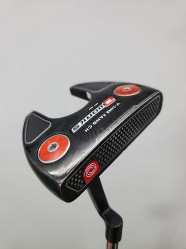 2017 ODYSSEY O WORKS BLACK VLINE FANG CH PUTTER 34" GOOD