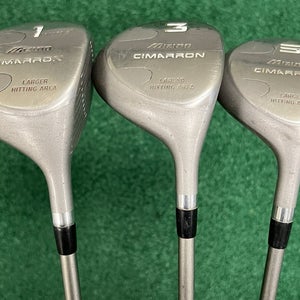 Mizuno Cimarron 1-3-5 Wood Set Men's Right Hand Stiff Flex Graphite Shafts