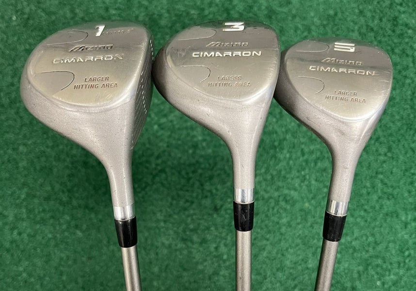 Mizuno Cimarron 1-3-5 Wood Set Men's Right Hand Stiff Flex Graphite Shafts