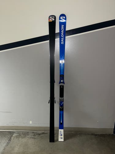 Men's 2023 Salomon 193 cm Racing Skis With Bindings (Used)