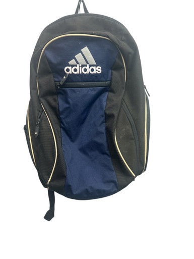Used Adidas Soccer Player backpack Black And Navy Blue 11862-S000091647