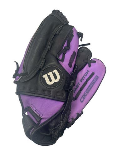 Used Wilson A0440 CT115 BB/SB Glove RH Throw Black And Purple 11 1/2" 11862-S000091656
