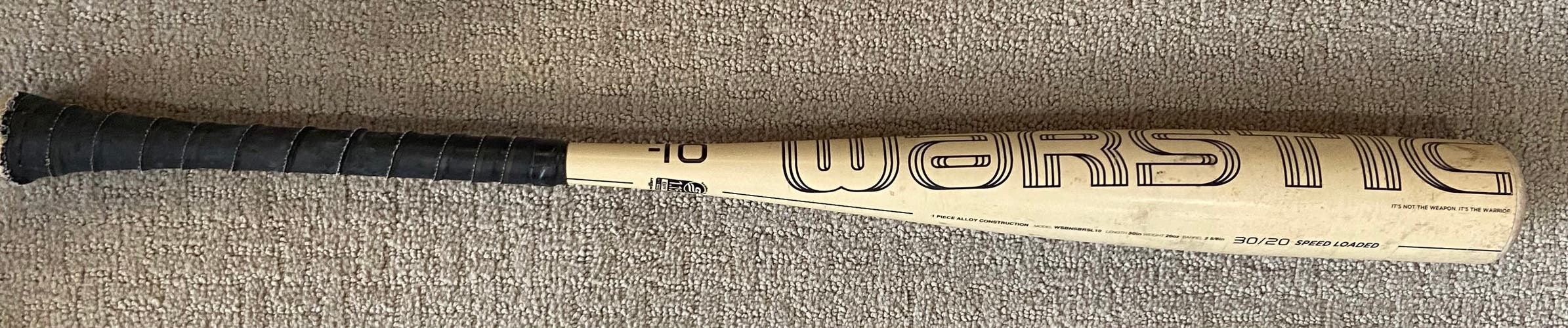 2021 Warstic Bonesaber Alloy USSSA Certified Bat (-10) 20 oz 30" (Used)