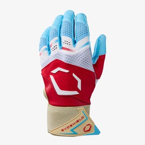 New ADULT RED.WHITE & ICE CARBYNE W/STRAP BATTING GLOVES 11834-ESHWB57779012