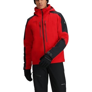 NWT Obermeyer Charger Jacket Mens L Fresno Red Ski Snowboard Coat RECCO Tech