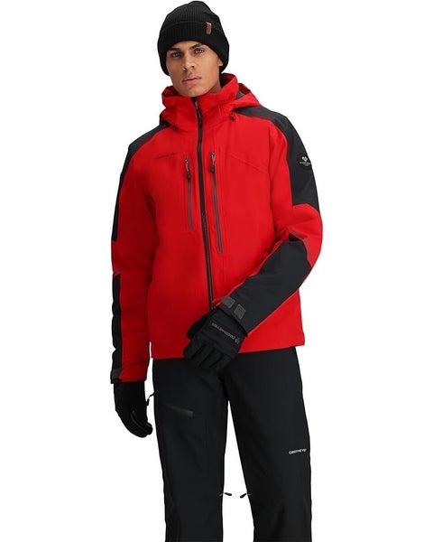 NWT Obermeyer Charger Jacket Mens L Fresno Red Ski Snowboard Coat RECCO Tech