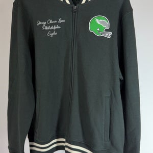 Stoney Clover Lane X '47 Philadelphia Eagles Black Track Jacket Size M $200