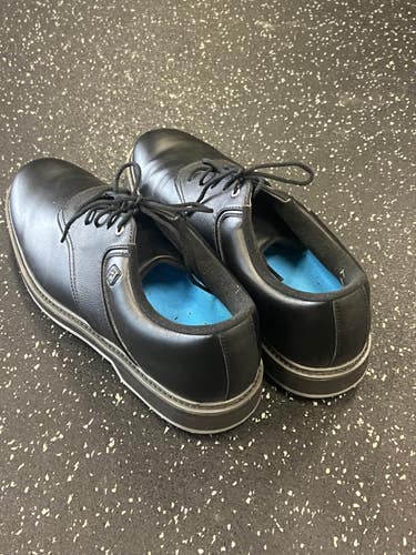 Used Foot Joy 57024 Mens Golf Shoes Black Senior 10 11849-S000033527