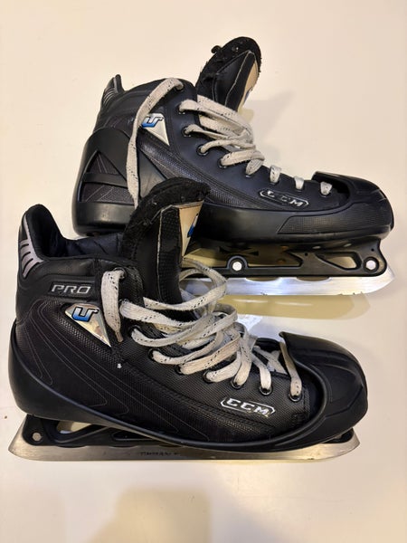 2012 CCM U+ Pro Hockey Goalie Skates Regular Width 10.5 (Used)
