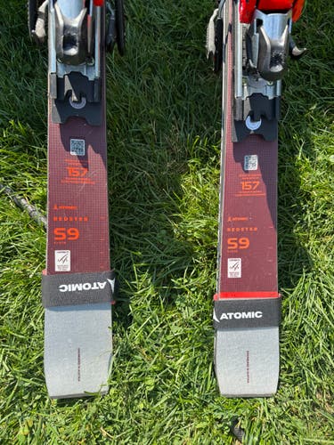 Women's Racing 157 cm Atomic Race SL Skis With Bindings Max Din 18 (Used)