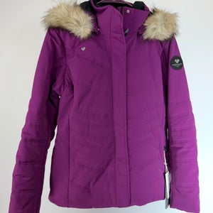 NWT Obermeyer Tuscany Elite Ski Jacket. Women's Size 12 Purple Falls