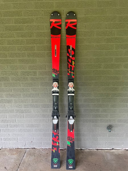 Rossignol Hero Athlete SL 165 cm Racing Skis With Bindings Max Din 18 (Used)