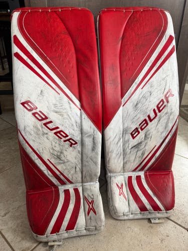 Small Bauer Vapor 2X Goalie Leg Pads (Used)
