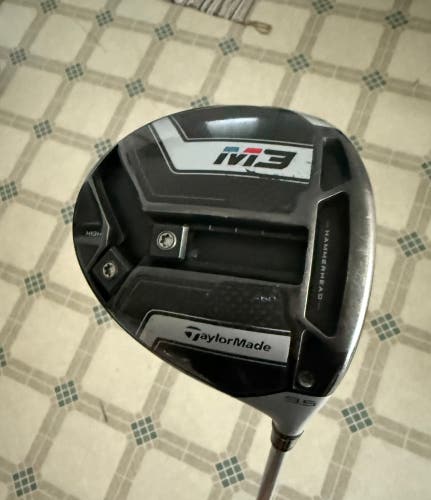 Men's TaylorMade M3 Right Handed Driver Tensei Stiff Flex 9.5 degree - w/ Headcover and tool