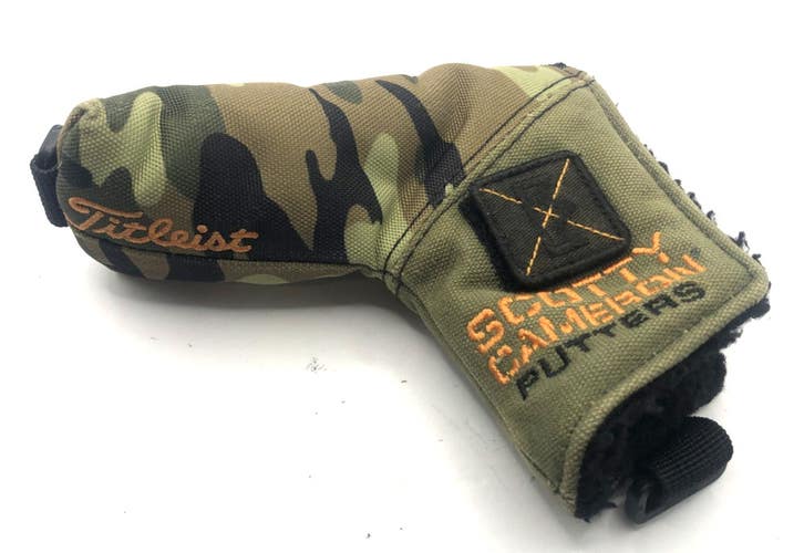 Scotty Cameron Putter AM&E Club Cameron  Camo edition w/tee holder RARE! 2017
