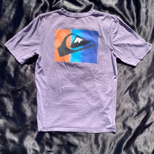 Quicksilver Small 100% Cotton Graphic Logo T-Shirt