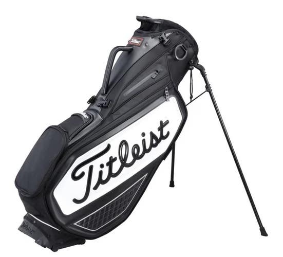 Titleist Premium Stand Bag Black White 9in 4way Divider TB20SXSF Lightweight Men