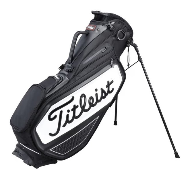Titleist Premium Stand Bag Black White 9in 4way Divider TB20SXSF Lightweight Men