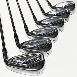 Cobra King F7 One Length Iron Set 5-9, PW Right Handed Regular Flex Steel Shafts