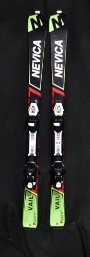 NEVICA VAIL SKIS SIZE 130 CM WITH SALOMON BINDINGS