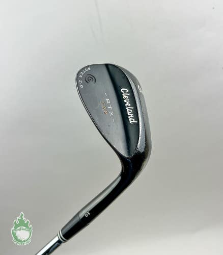 Used RH Cleveland Black 588 RTX Rotex 2.0 Wedge 60*-10 Wedge Flex Steel Golf