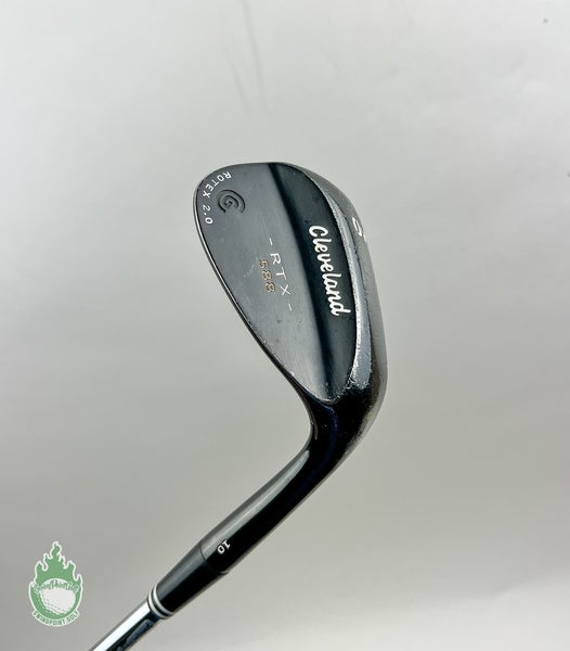 Used RH Cleveland Black 588 RTX Rotex 2.0 Wedge 60*-10 Wedge Flex Steel Golf