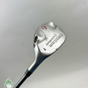 Used RH TaylorMade Rescue Dual 4 Hybrid 22* 65g Stiff Flex Graphite Golf Club