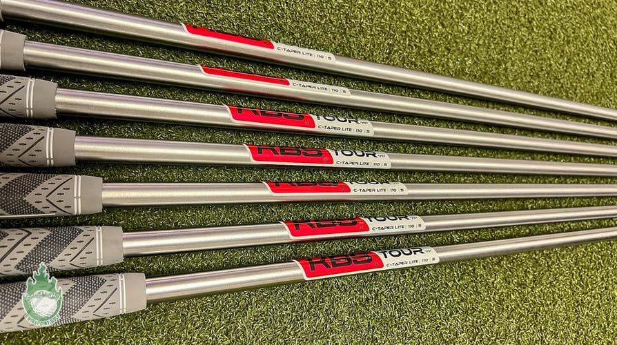 Used KBS Tour C-Taper Lite 110g 4-PW Stiff Flex Steel Iron Set Shafts