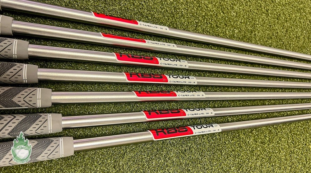 Used KBS Tour C-Taper Lite 110g 4-PW Stiff Flex Steel Iron Set Shafts