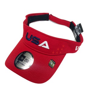 NEW 2025 Men's New Era Ryder Cup Red Adjustable Golf Visor