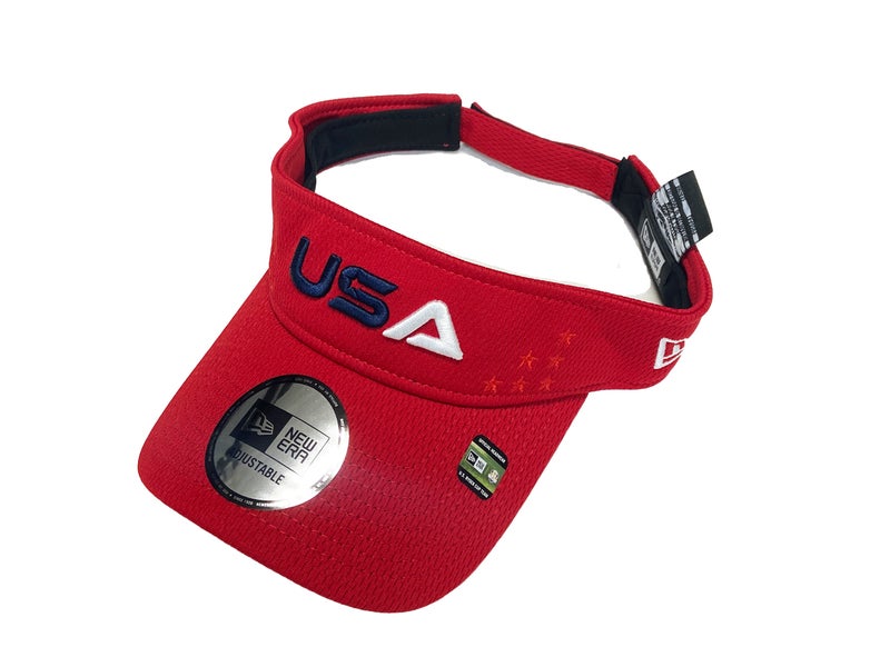 NEW 2025 Men's New Era Ryder Cup Red Adjustable Golf Visor